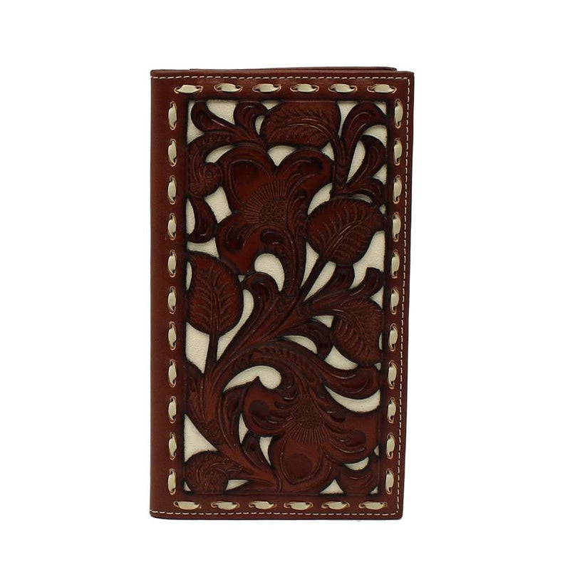 Nocona Floral Overlay Rodeo Wallet