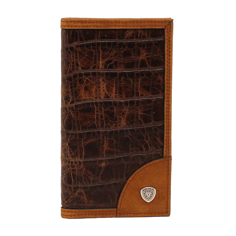 Ariat Faux Croc Rodeo Wallet