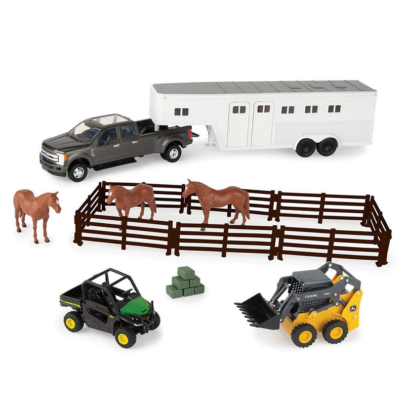 Pick Up and Horse Trailer Set