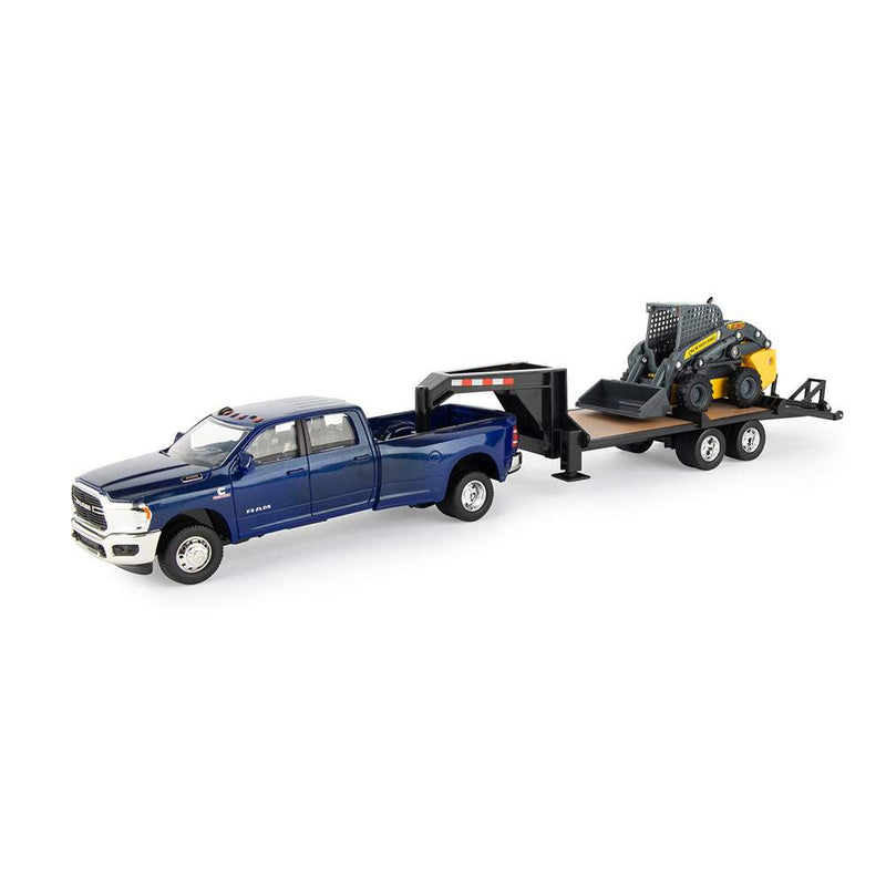 Ram 3500 Pick Up with Trailer and Skid Steer Set