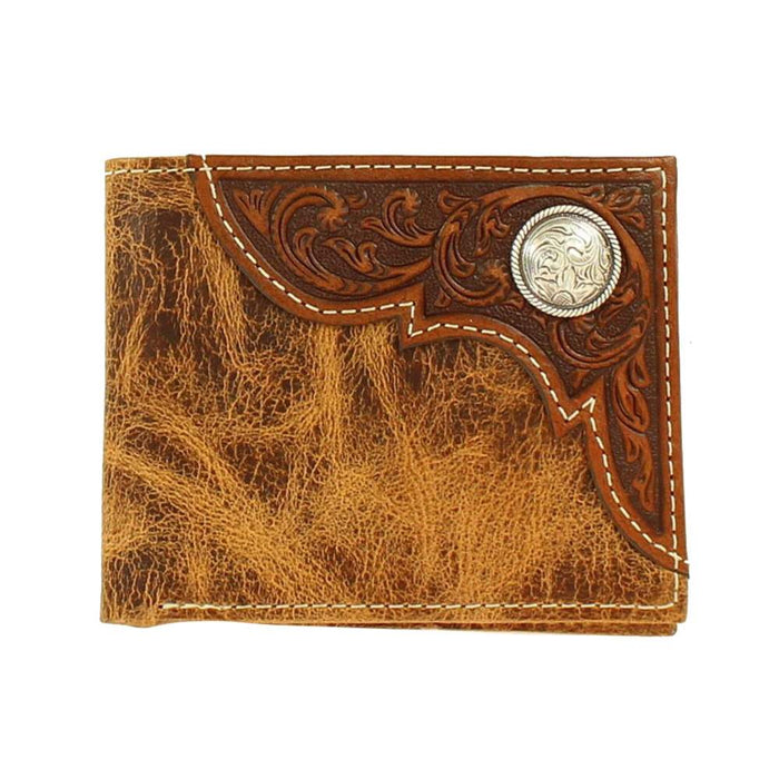 Ariat Leather Bi-Fold Wallet with Overlay