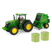 Tomy John Deere 7270R with 560R Round Baler