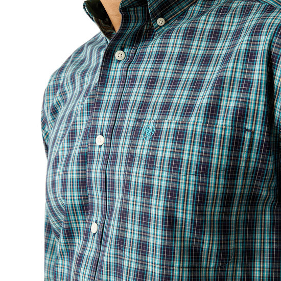 Ariat Wrinkle Free Gibson Dark Teal Shirt