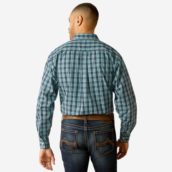 Ariat Wrinkle Free Gibson Dark Teal Shirt