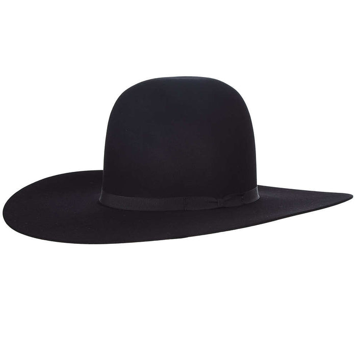 7X Black 41/2in Brim Open Crown Felt Cowboy Hat