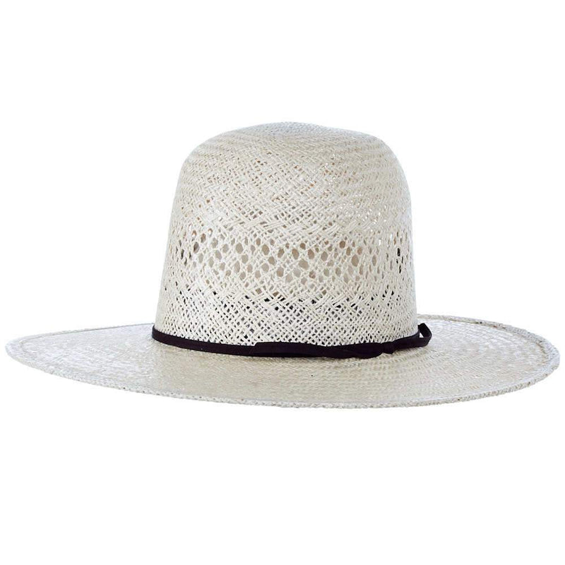 Jute Open Crown 4-1/4" Brim Straw Cowboy Hat