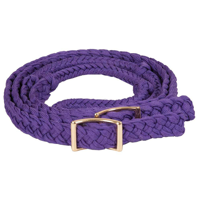 Braided Barrel Rein w/Knots