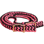 Braided Barrel Rein w/Knots
