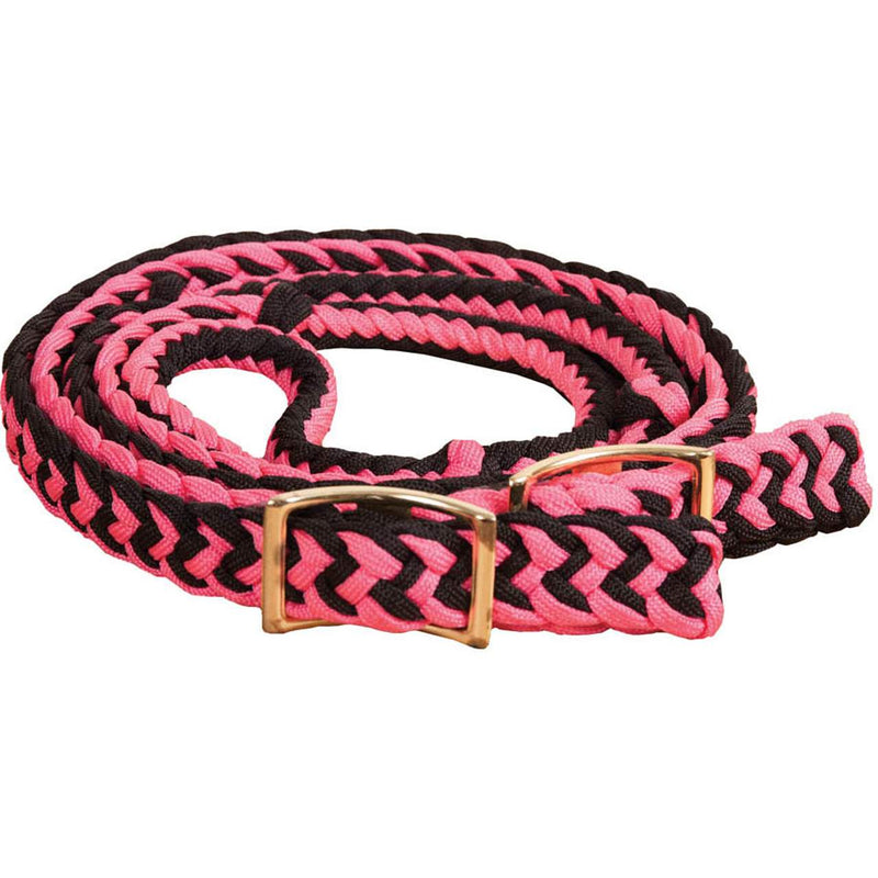 Braided Barrel Rein w/Knots