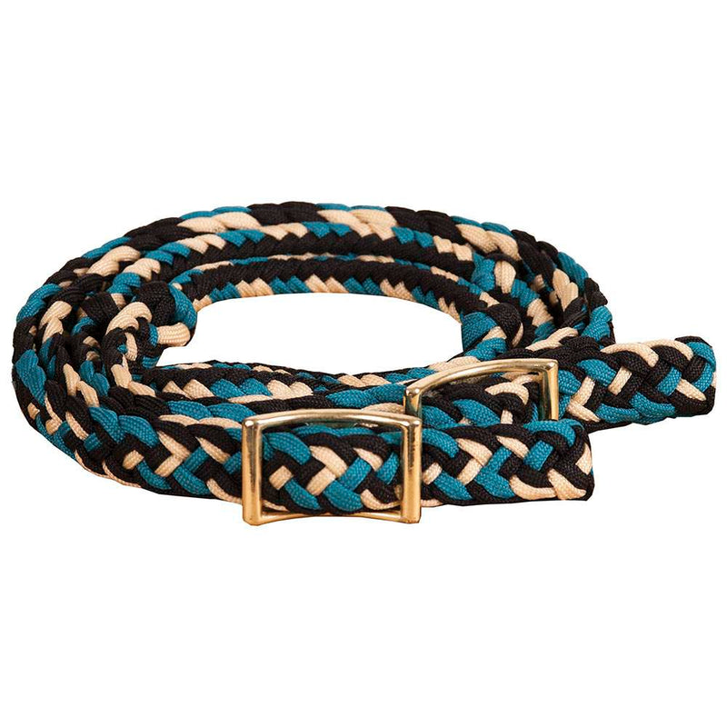 Braided Barrel Rein w/Knots