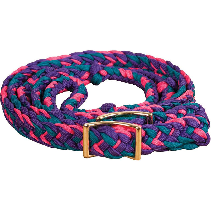 Braided Barrel Rein w/Knots