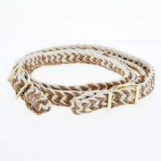 Braided Barrel Rein w/Knots