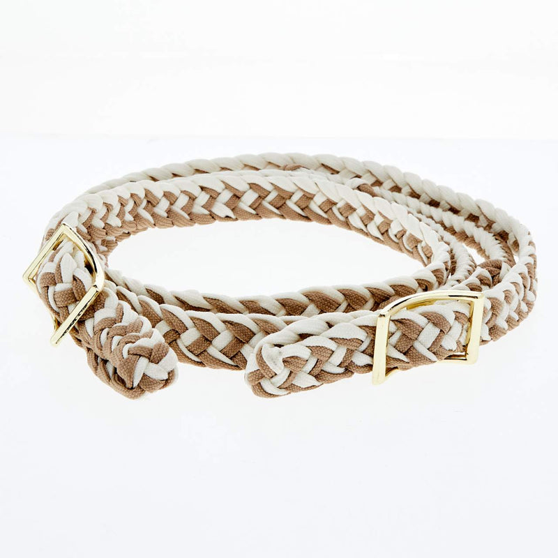 Braided Barrel Rein w/Knots