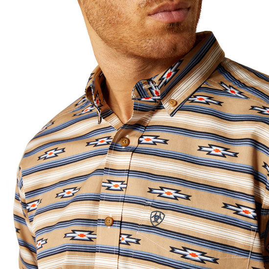 Ariat Men's Whiskey Trail Trace Khaki Shirt