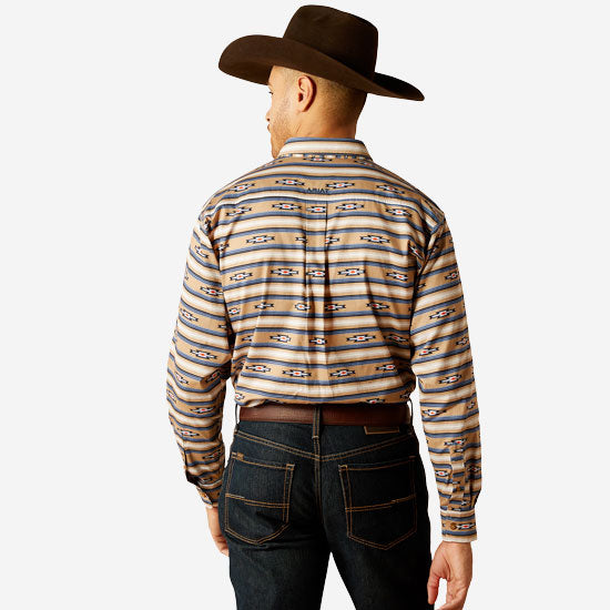 Ariat Men's Whiskey Trail Trace Khaki Shirt