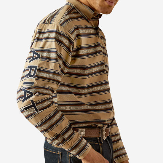 Ariat Team Korbyn Tan & Navy Shirt