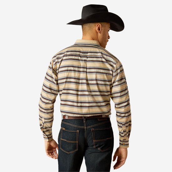 Ariat Team Korbyn Tan & Navy Shirt