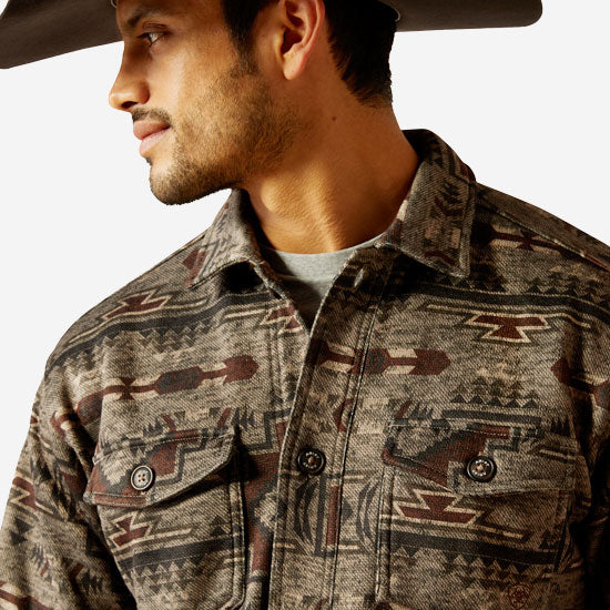 Ariat Men's Brindle Caldwell Printed Shirt Jacket