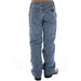 Boys Retro Ocean Water Blue Wash Jeans