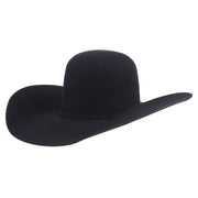 100X Black 8.5oz Work Horse 5in Brim Felt Hat
