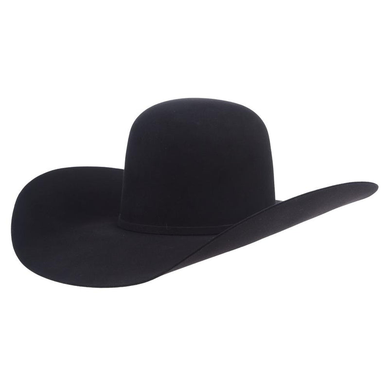 100X Black 8.5oz Work Horse 5in Brim Felt Hat