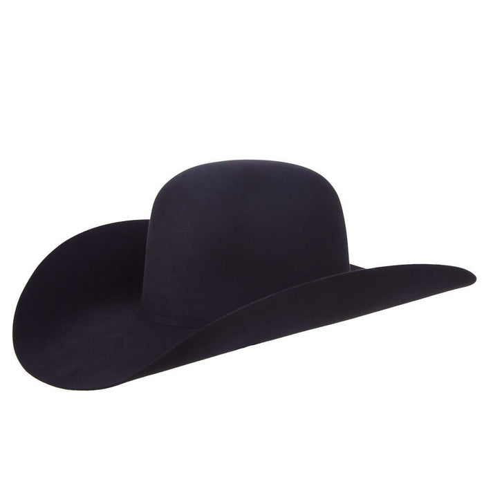 100X Black 8.5oz Work Horse 5" Brim Felt Cowboy Hat