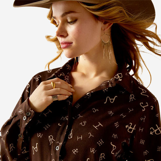 Ariat Women's Ranch Brand Button Down Shirt
