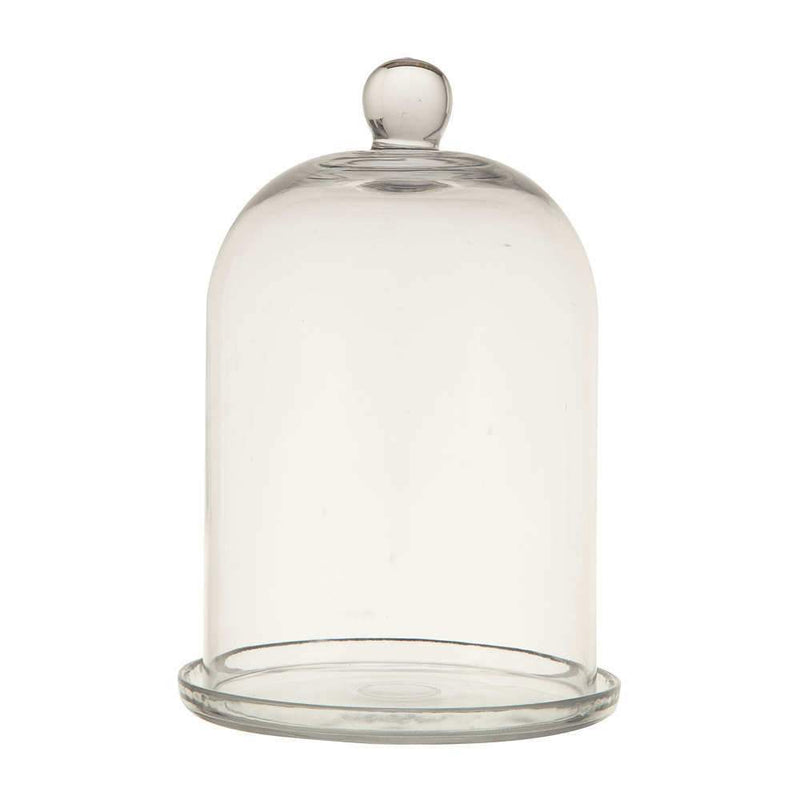 Glass Cloche with Plate Set