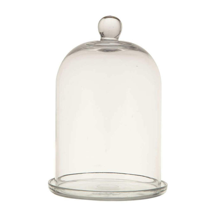 Glass Cloche with Plate Set