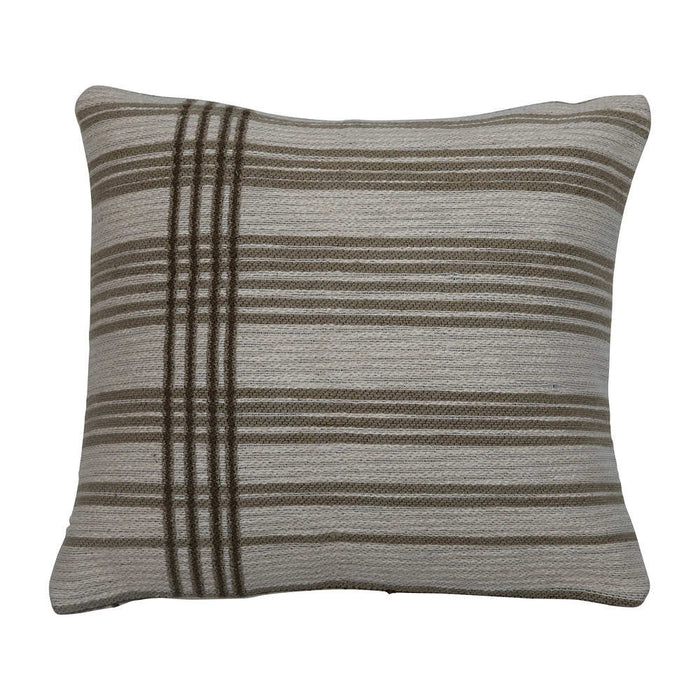 Jacquard Pillow with Stripes