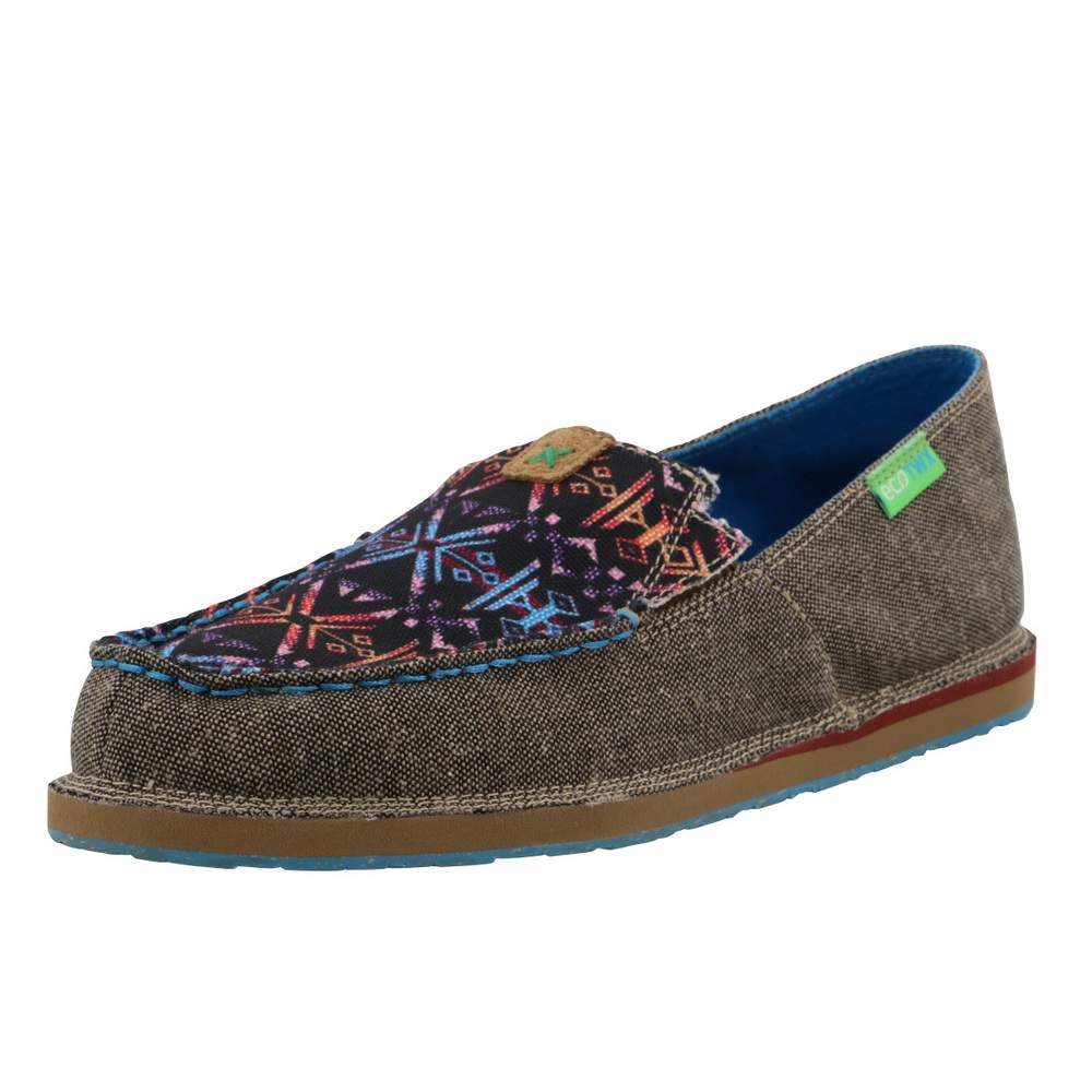 Twisted X Women`s Eco TWX Blue Aztec Loafer