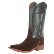 Men`s Cafe Carpincho 13` Green Luster Top Square Toe Boot