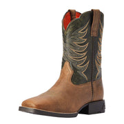 Youth Distressed Brown Alfalfa Firecatcher Cowboy Boot