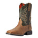 Youth Distressed Brown Alfalfa Firecatcher Cowboy Boot