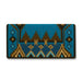 1465-4 Enchanted Pines Turquoise Wool Saddle Blanket