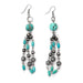 & Turquoise Chandelier Earrings