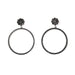J Silver Dotted Earrings