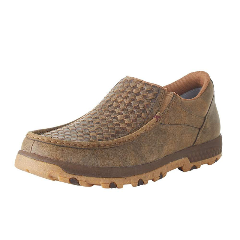 Men`s Slip On Basketweave Bomber