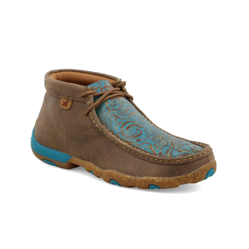 Women`s Bomber Turquoise Chukka Driving Moc