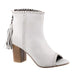 Women's Footwear Vintage White Leather Sandal