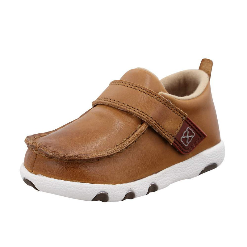 Infant Distressed Leather Moc Casual Shoe