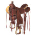 Chocolate Roughout Strip Down Will James Ranch Roper Saddle