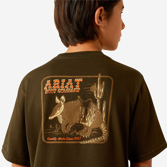 Ariat Boys Olive Possum Short Sleeve T-Shirt