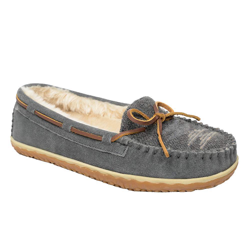 Minnetonka Women's Tilia Grey Slipper