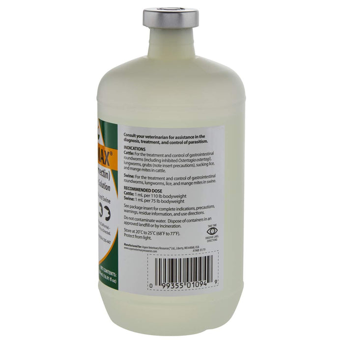 Aspen Vet Ivermax Injectable 1% 500ml