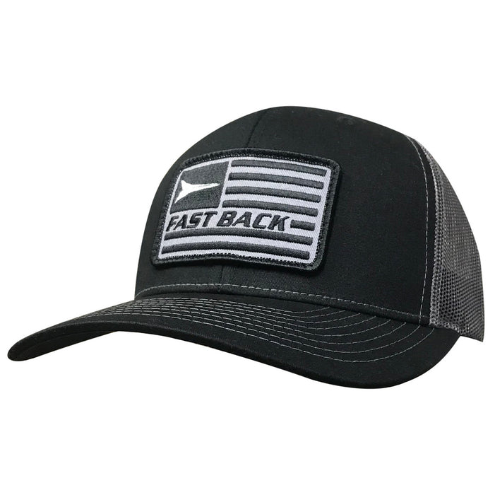 Black and Grey Flag Patch Cap