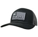Black and Grey Flag Patch Cap