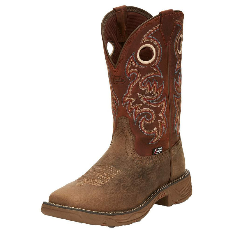 Men's Peanut Tan Water Buffalo 11" Bronze Orange Top Work Boot