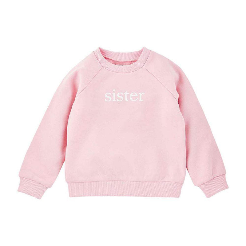 Mud Pie Girl's Pink Sister Sweatshirt
