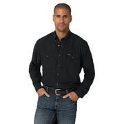 Men's Black Performance Long Sleeve Shirt